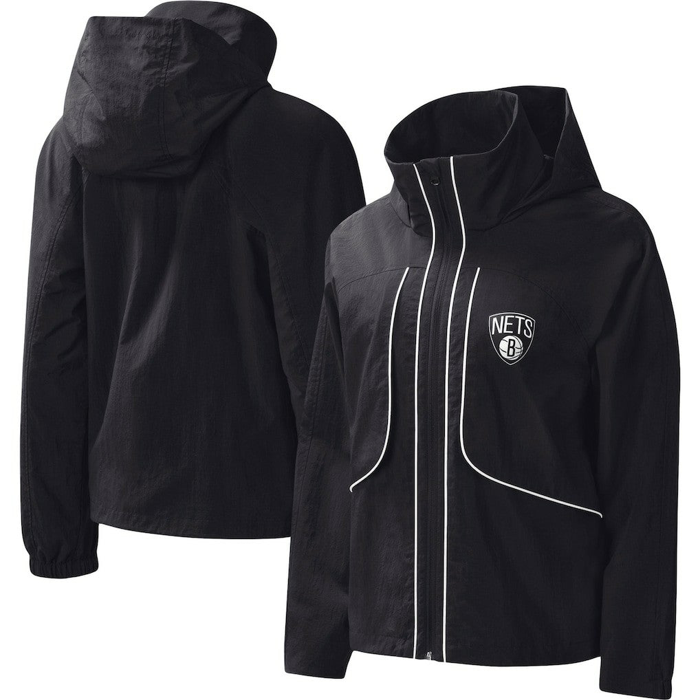 Brooklyn Nets G-III 4Her by Carl Banks Women's Last Shot Full-Zip Hoodie Black