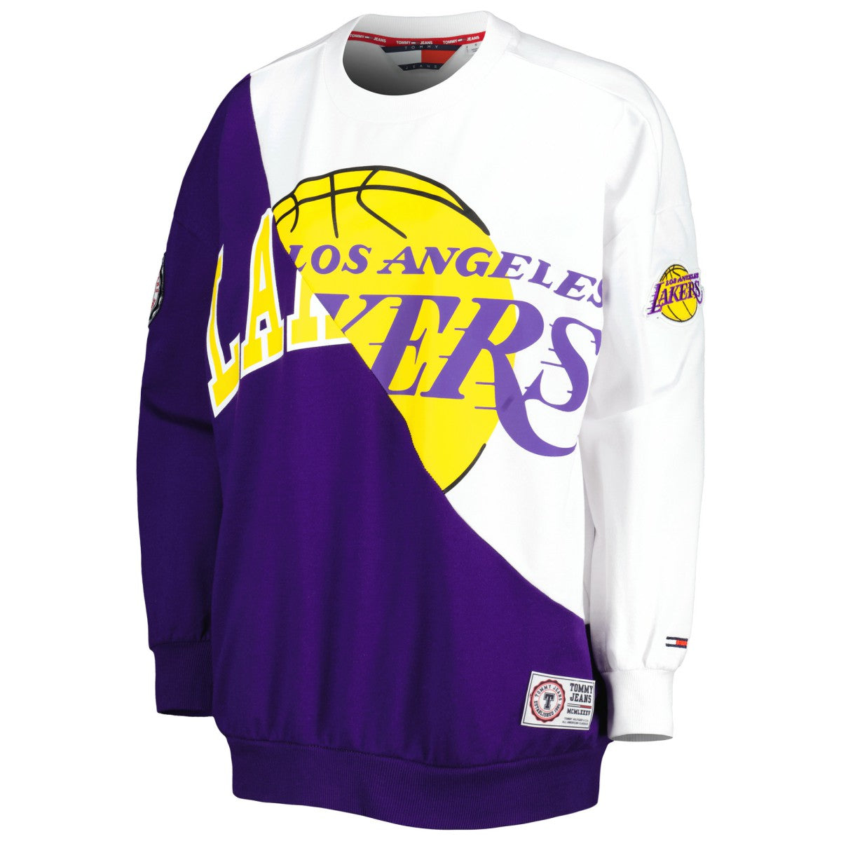Los Angeles Lakers Tommy Jeans Women's Ariel Pullover Sweatshirt Purple/White
