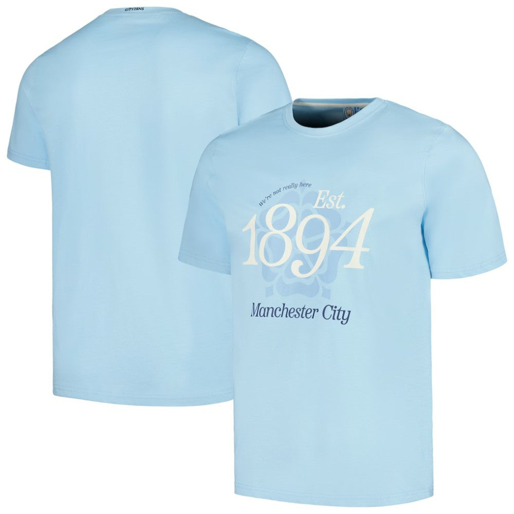 Manchester City Established Relaxed Fit T-Shirt Sky Blue