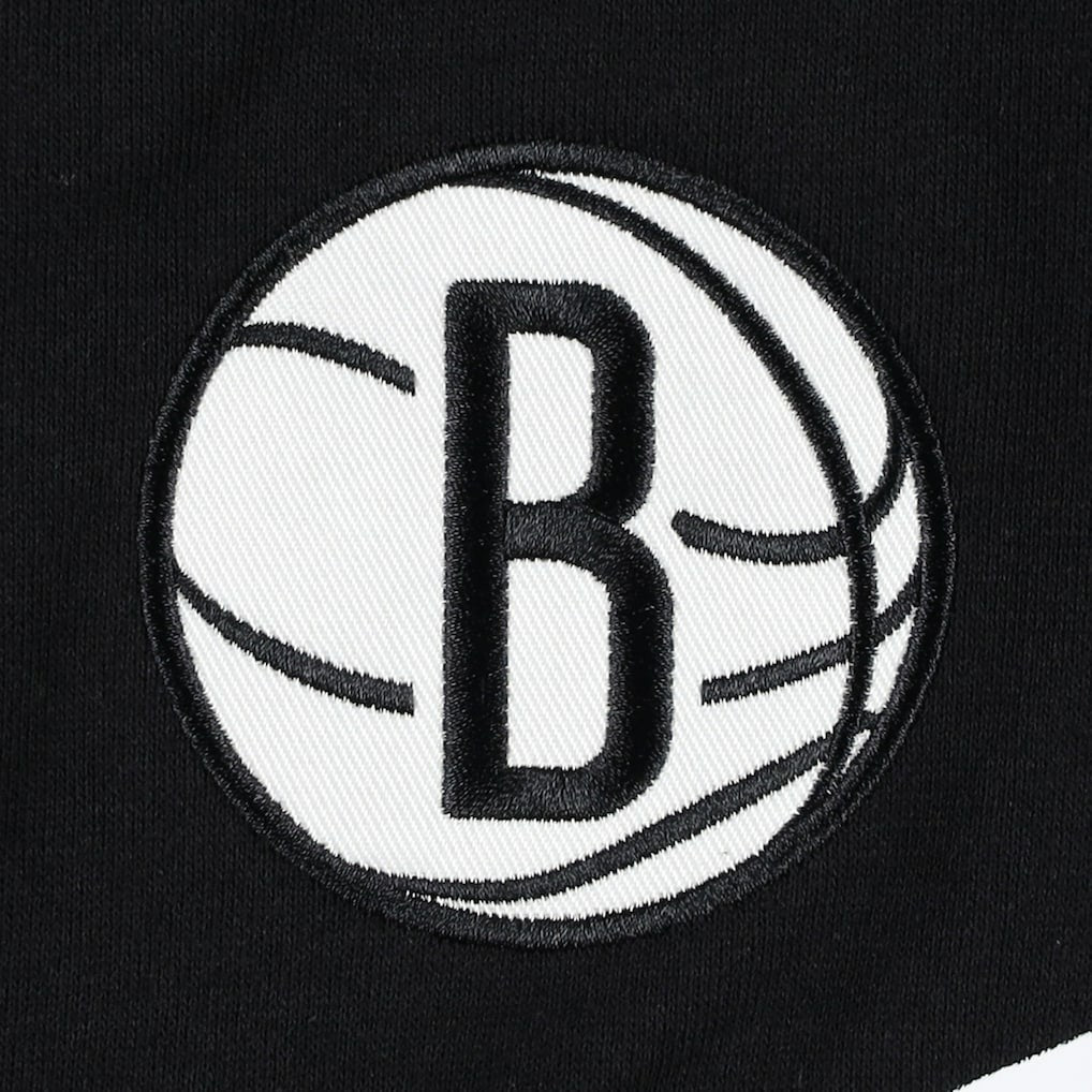 Brooklyn Nets Tommy Jeans Bernard Half-Zip Hoodie Black