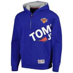 New York Knicks Tommy Jeans Bernard Half-Zip Hoodie Blue