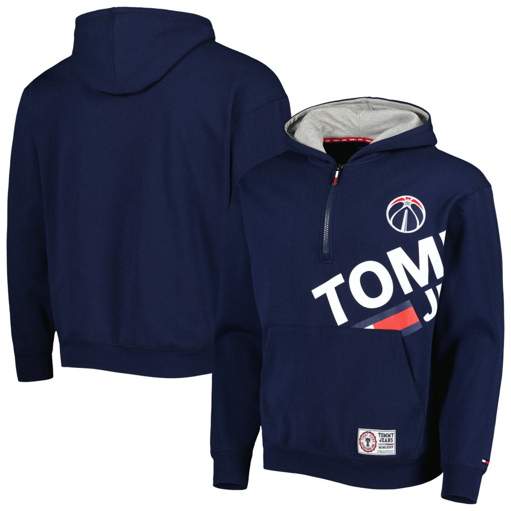 Washington Wizards Tommy Jeans Bernard Half-Zip Hoodie Navy