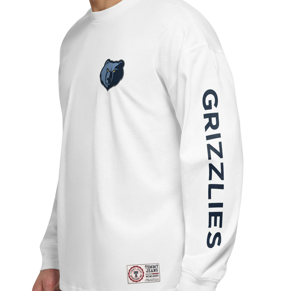 Memphis Grizzlies Tommy Jeans Matthew 2-In-1 T-Shirt & Hoodie Combo Set Navy/White