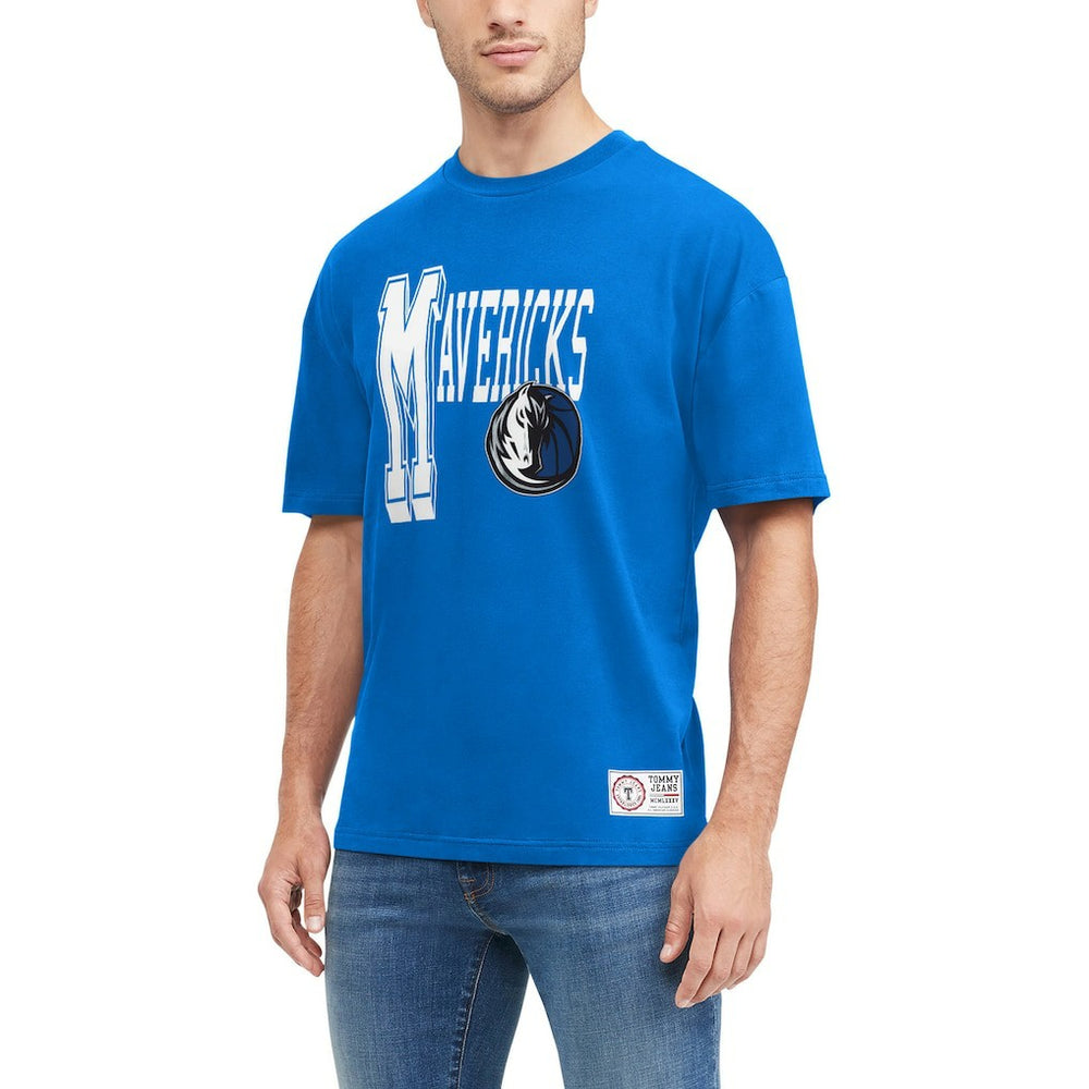 Dallas Mavericks Tommy Jeans Mel Varsity T-Shirt Blue
