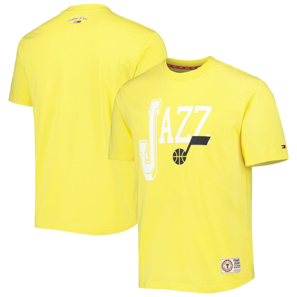 Utah Jazz Tommy Jeans Mel Varsity T-Shirt Gold