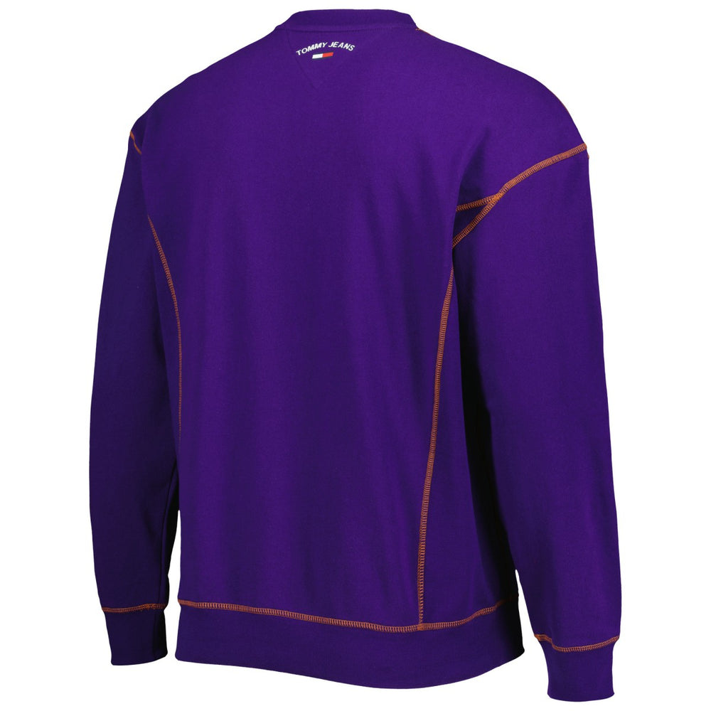 Phoenix Suns Tommy Jeans Peter French Terry Pullover Crew Sweatshirt Purple