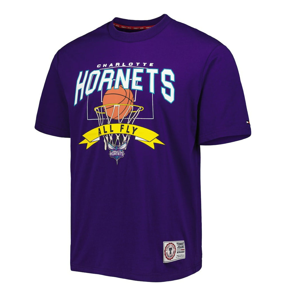 Charlotte Hornets Tommy Jeans Tim Backboard T-Shirt Purple outlet