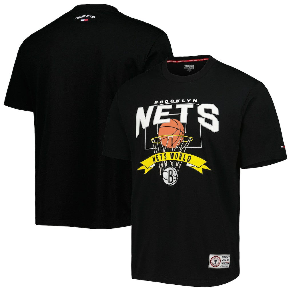 Brooklyn Nets Tommy Jeans Tim Backboard T-Shirt Black