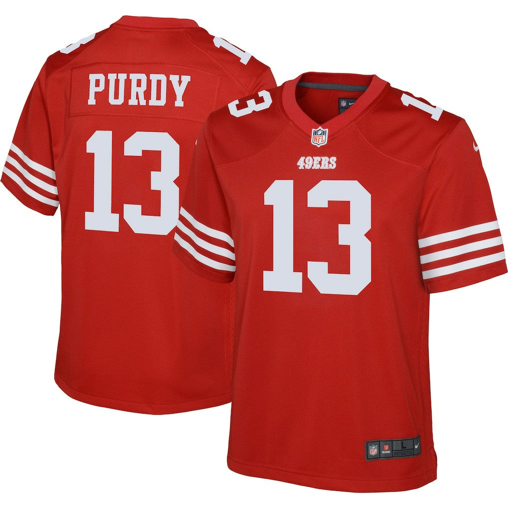 Brock Purdy San Francisco 49ers Youth Game Jersey - Scarlet Jerseys