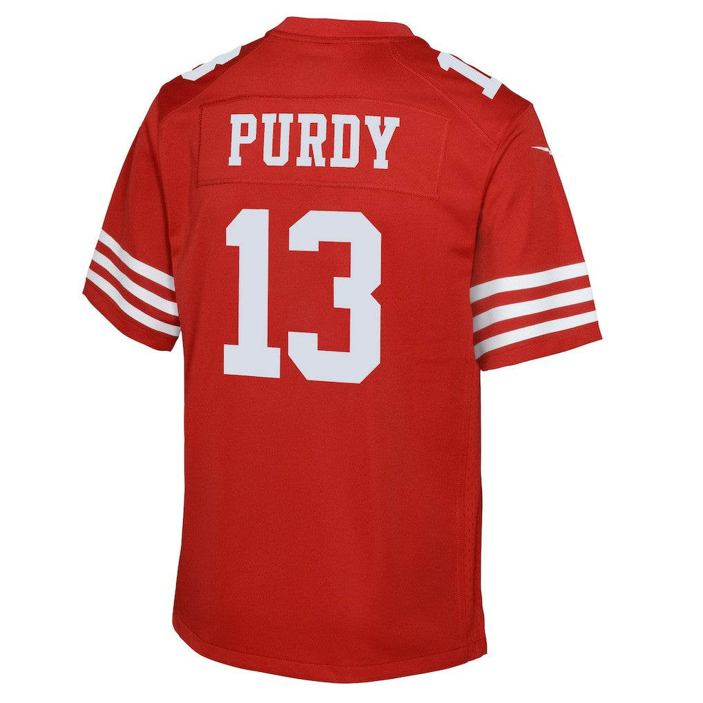 Brock Purdy San Francisco 49ers Youth Game Jersey - Scarlet Jerseys