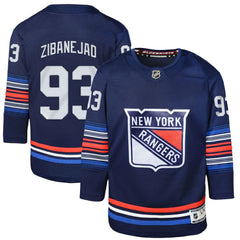 Mika Zibanejad New York Rangers Youth Alternate Premier Player Jersey - Navy | US 5280890