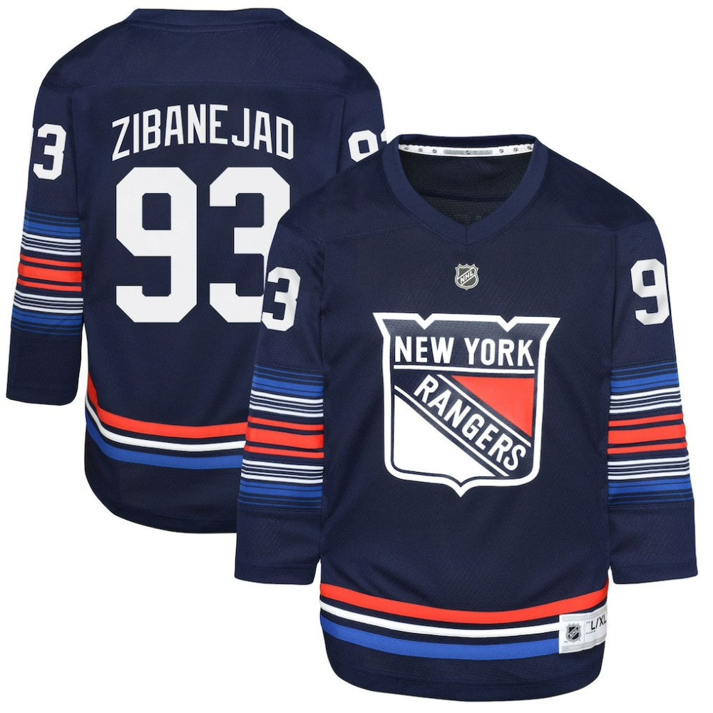 Mika Zibanejad New York Rangers Youth Alternate Replica Player Jersey - Navy | US 5281210