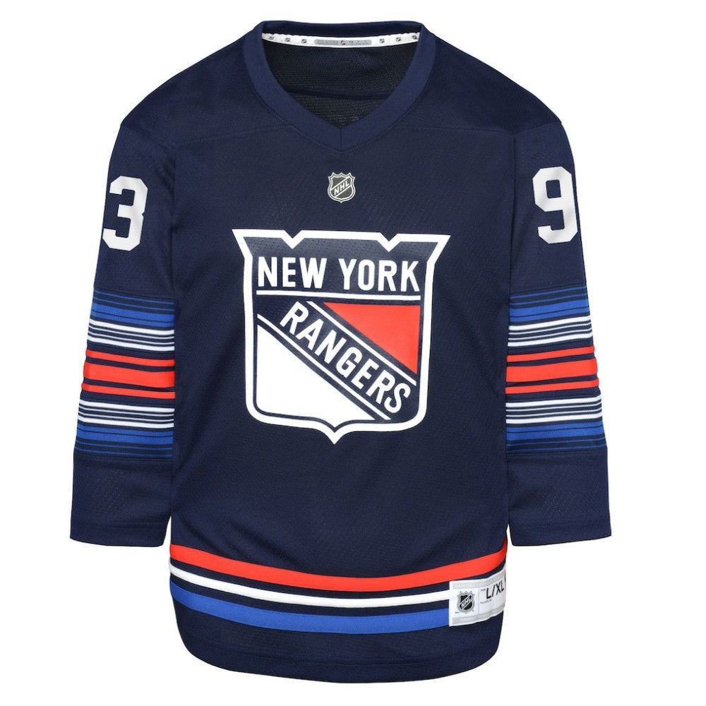 Mika Zibanejad New York Rangers Youth Alternate Replica Player Jersey - Navy | US 5281210