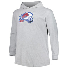 Colorado Avalanche Big & Tall Pullover Hoodie - Heather Gray | US 5281573