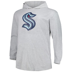 Seattle Kraken Big & Tall Pullover Hoodie - Heather Gray | US 5281576