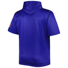 New York Rangers Big & Tall Logo Short Sleeve Hoodie - Royal | US 5281590