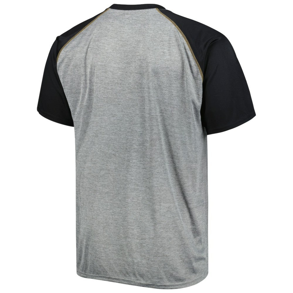 Vegas Golden Knights Big & Tall Logo Raglan T-Shirt - Heather Gray | US 5281599