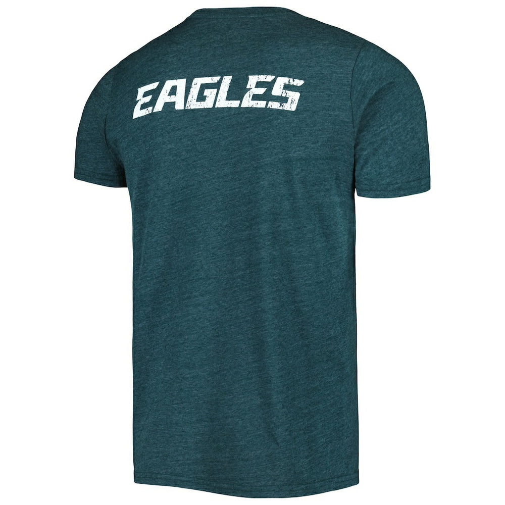 Philadelphia Eagles Majestic Threads Tri-Blend Pocket T-Shirt - Midnight Green T-shirts