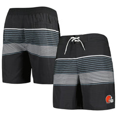 Cleveland Browns G-III Sports by Carl Banks Coastline Volley Swim Shorts - Black Shorts