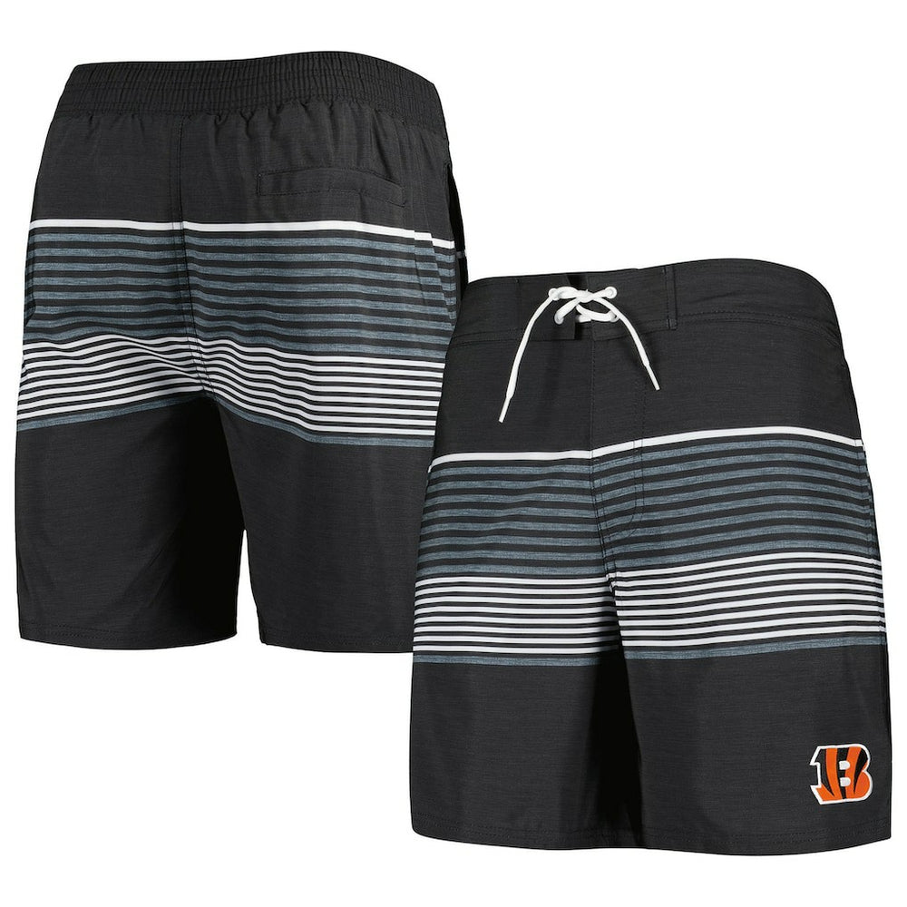 Cincinnati Bengals G-III Sports by Carl Banks Coastline Volley Swim Shorts - Black Shorts