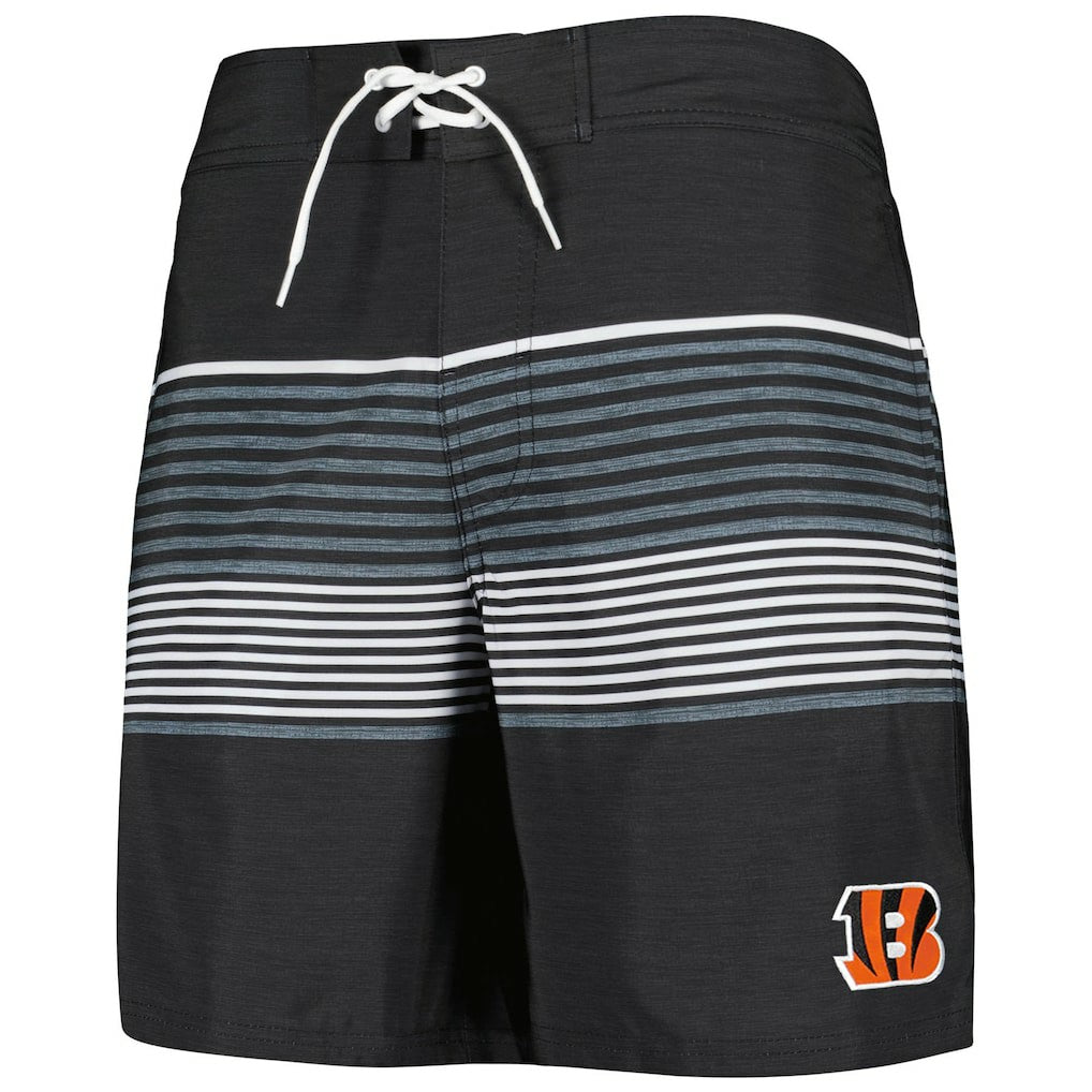 Cincinnati Bengals G-III Sports by Carl Banks Coastline Volley Swim Shorts - Black Shorts