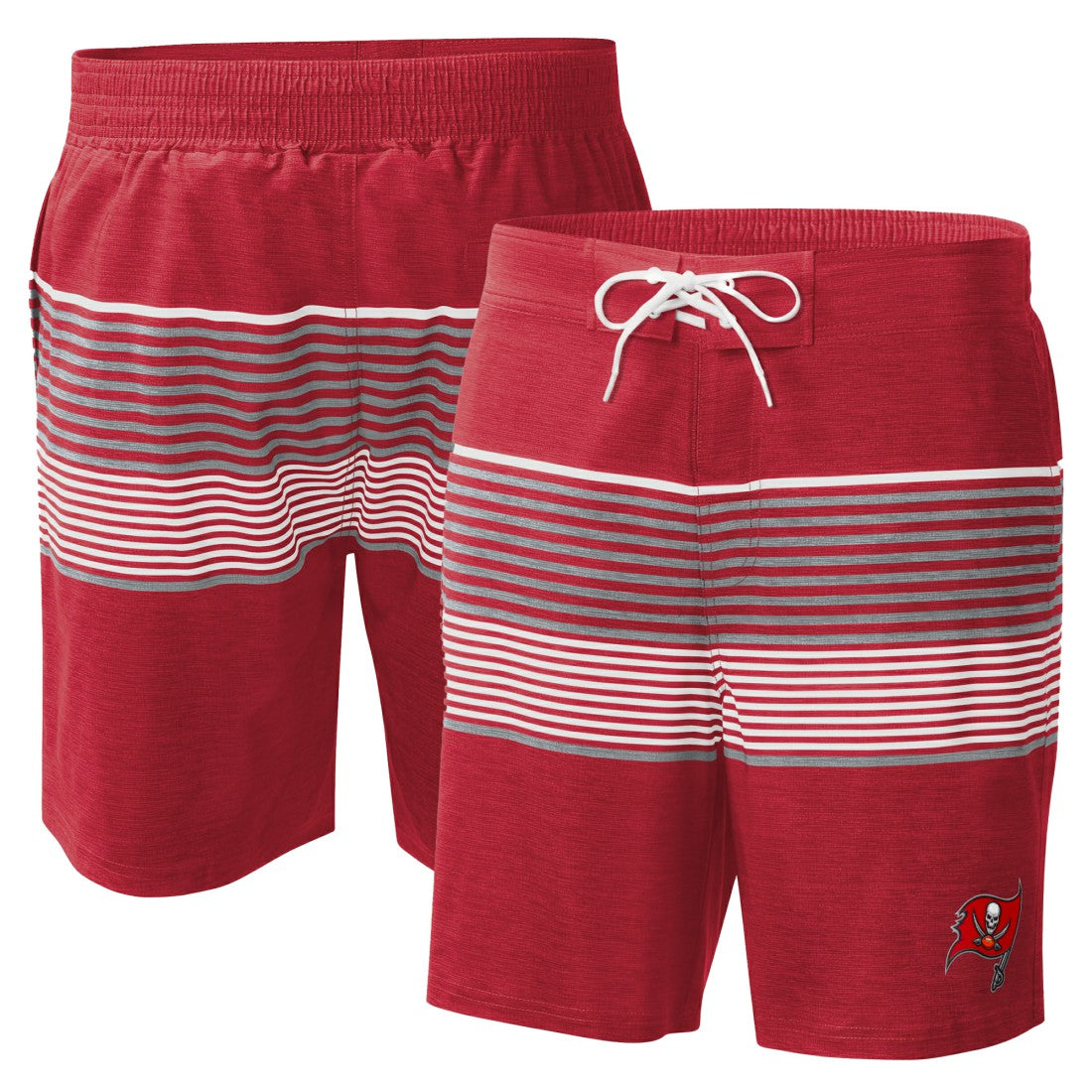Tampa Bay Buccaneers G-III Sports by Carl Banks Coastline Volley Swim Shorts - Red Shorts