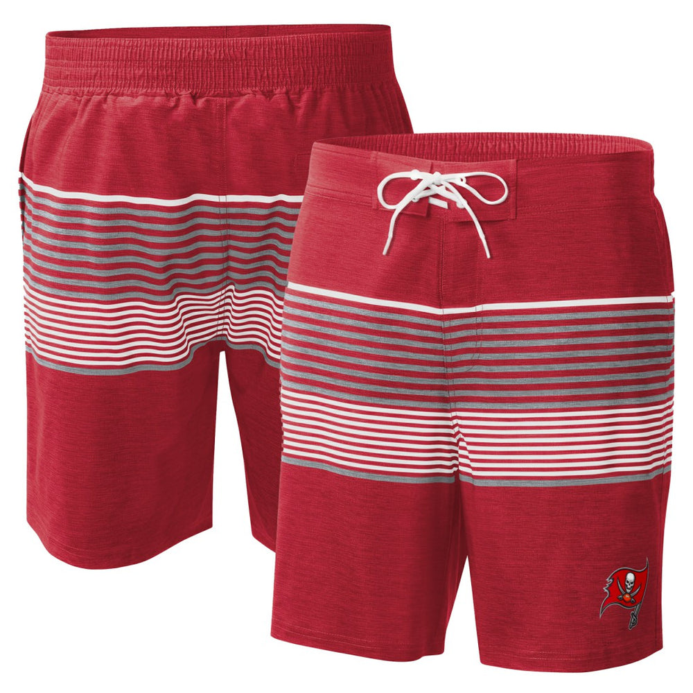 Tampa Bay Buccaneers G-III Sports by Carl Banks Coastline Volley Swim Shorts - Red Shorts