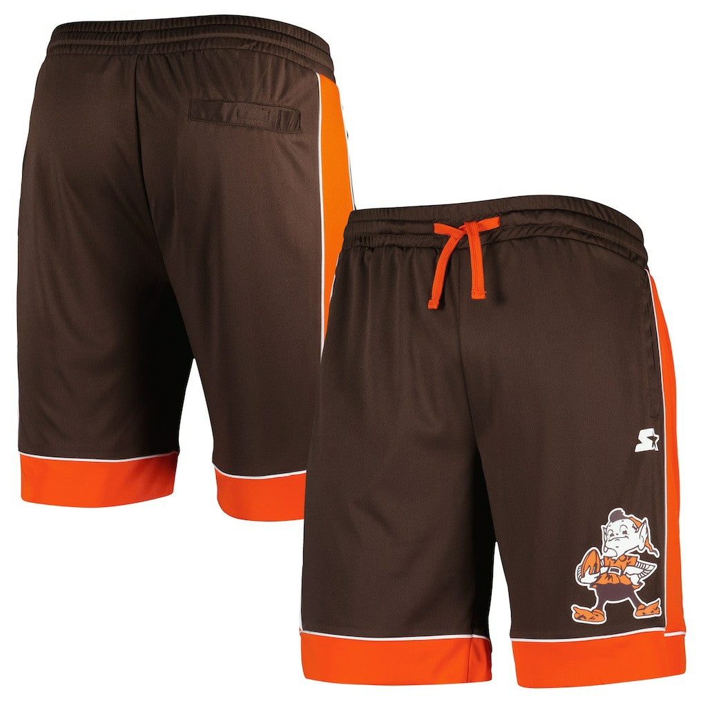 Cleveland Browns Starter Throwback Fan Favorite Shorts - Brown Shorts