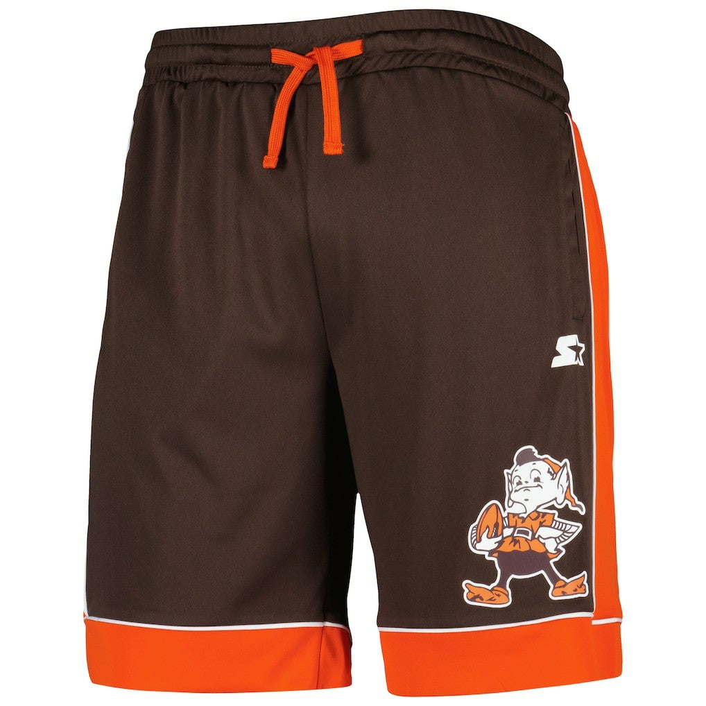 Cleveland Browns Starter Throwback Fan Favorite Shorts - Brown Shorts