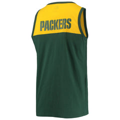 Green Bay Packers Starter Logo Touchdown Fashion Tank Top - Green/Gold Tops