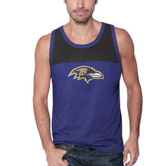 Baltimore Ravens Starter Logo Touchdown Fashion Tank Top - Purple/Black Tops