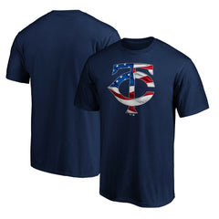 Minnesota Twins Team Banner Wave T-Shirt - Navy T-shirts