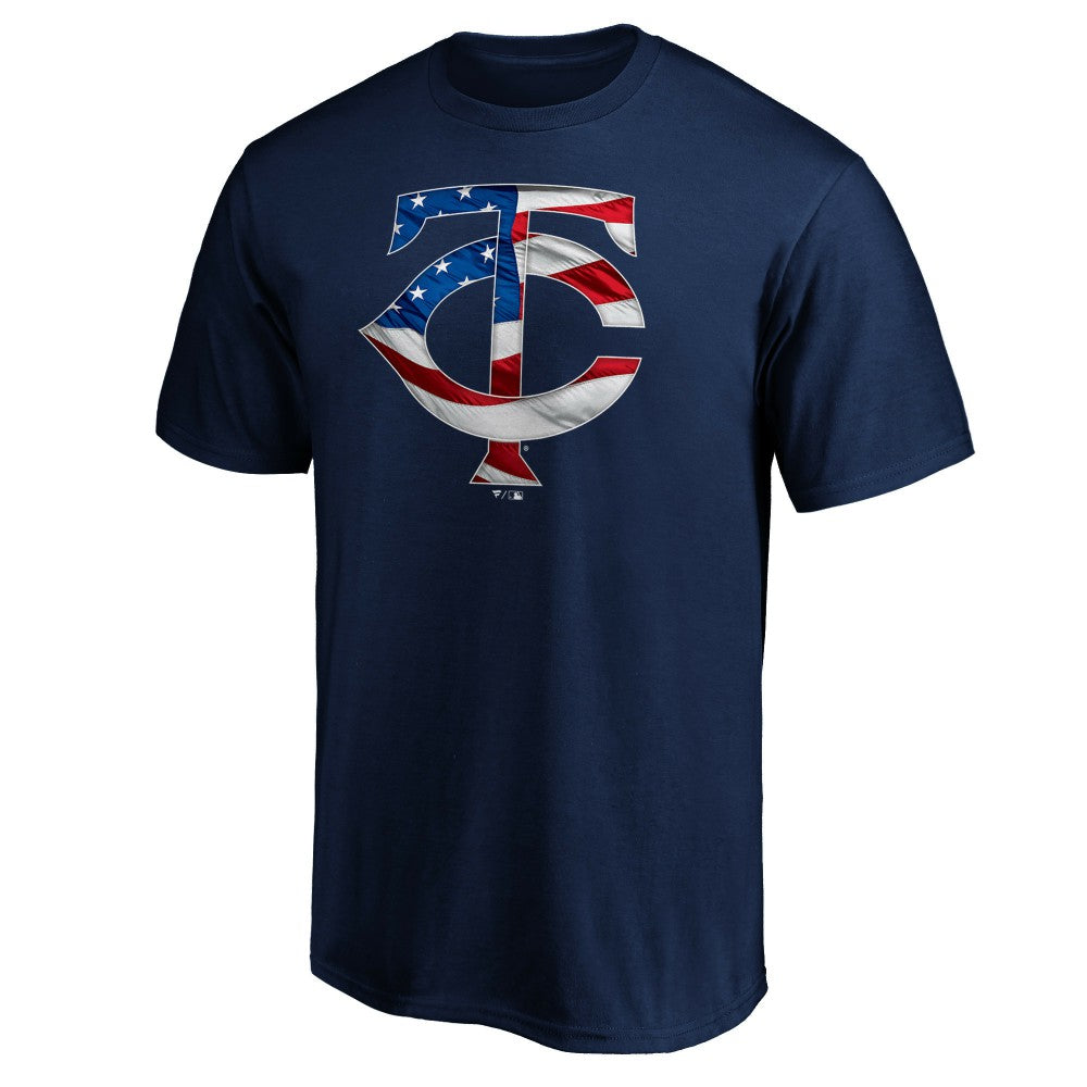 Minnesota Twins Team Banner Wave T-Shirt - Navy T-shirts