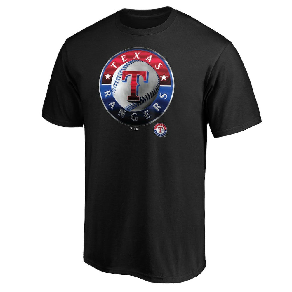 Texas Rangers Team Midnight Mascot T-Shirt - Black T-shirts