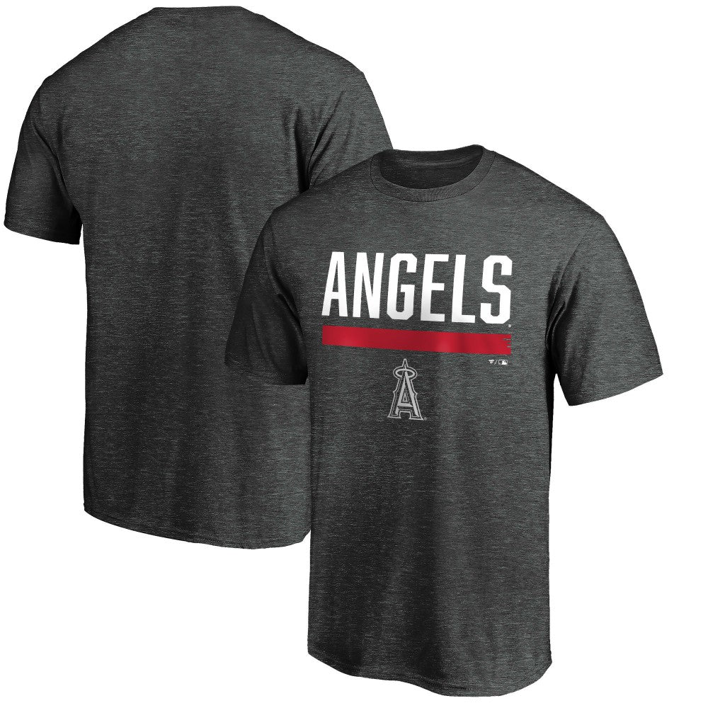 Los Angeles Angels Team Win Stripe T-Shirt - Charcoal T-shirts