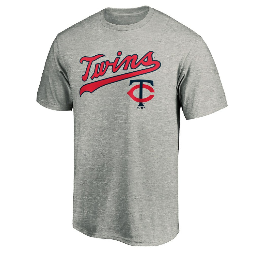 Minnesota Twins Team Wahconah T-Shirt - Heather Gray T-shirts
