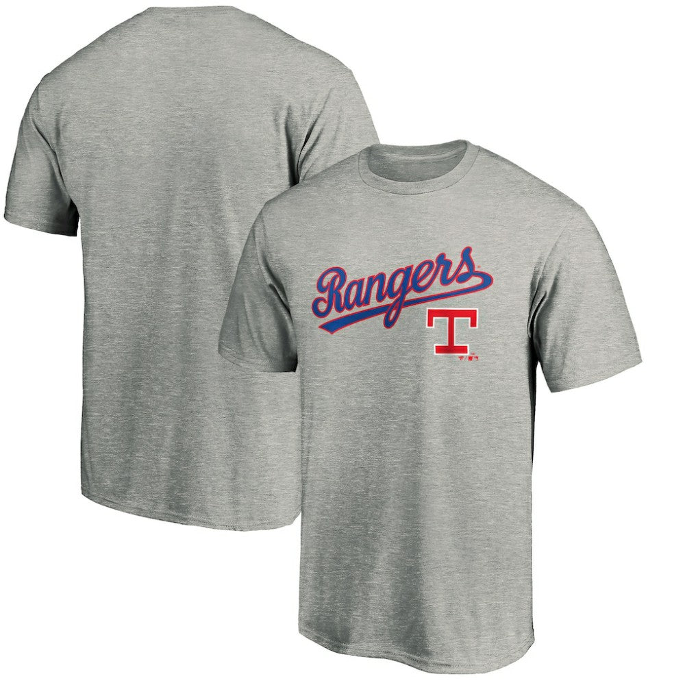 Texas Rangers Team Wahconah T-Shirt - Heather Gray T-shirts