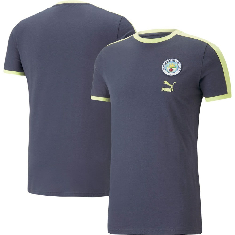 Manchester City ftblHeritage T-Shirt Navy - Puma cheap