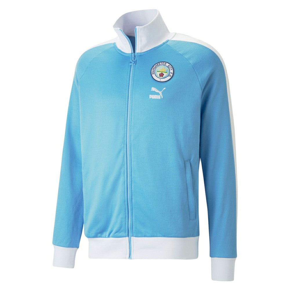 Manchester City ftblHeritage T7 Raglan Full-Zip Track Jacket Sky Blue - Puma sale