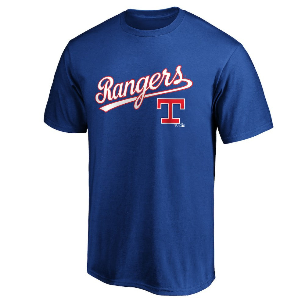Texas Rangers Team Cooperstown Collection Wahconah T-Shirt - Royal T-shirts