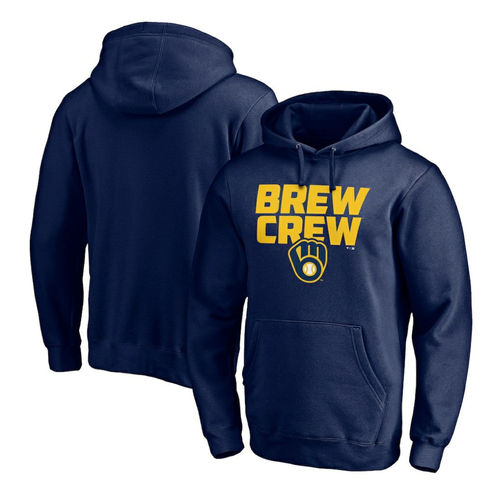 Milwaukee Brewers Team Hometown Collection The Crew Pullover Hoodie - Navy Hoodies