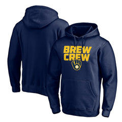 Milwaukee Brewers Team Hometown Collection The Crew Pullover Hoodie - Navy Hoodies