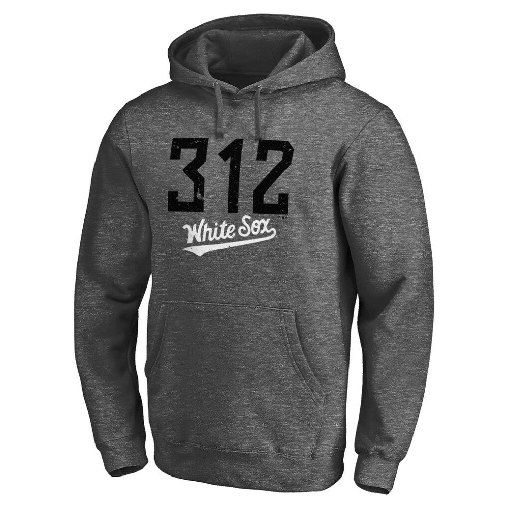 Chicago White Sox Team Hometown Collection The 312 Pullover Hoodie - Charcoal Hoodies
