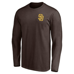 San Diego Padres Team Hometown Collection Palm Sunset Long Sleeve T-Shirt - Brown T-shirts