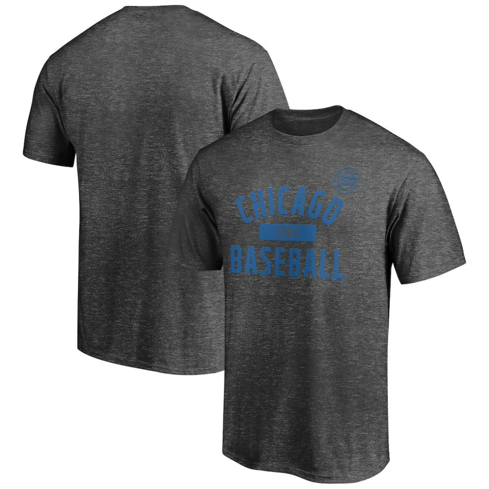 Chicago Cubs Team Primary Pill T-Shirt - Charcoal T-shirts