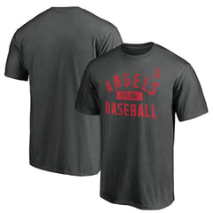 Los Angeles Angels Team Primary Pill T-Shirt - Charcoal T-shirts