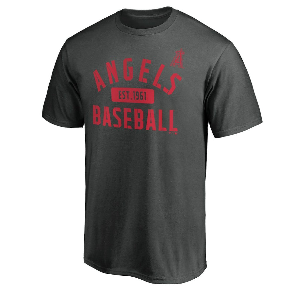 Los Angeles Angels Team Primary Pill T-Shirt - Charcoal T-shirts