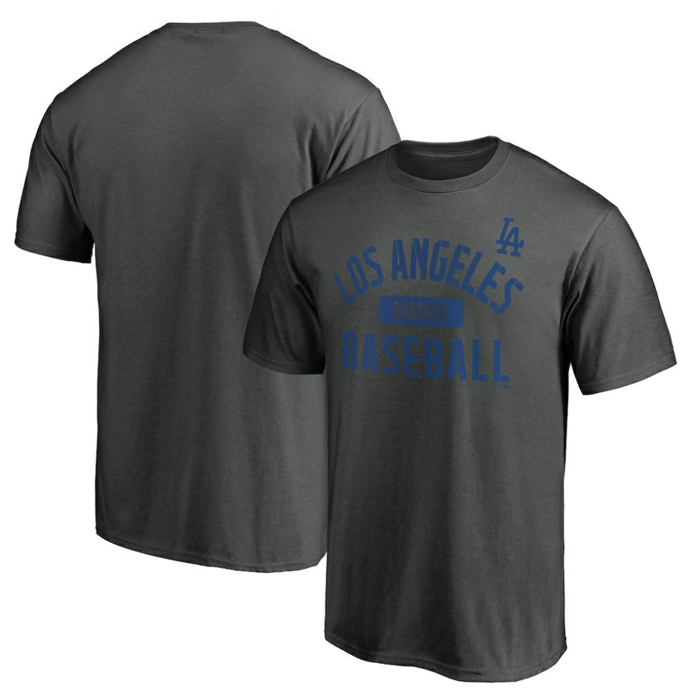 Los Angeles Dodgers Team Primary Pill T-Shirt - Charcoal T-shirts
