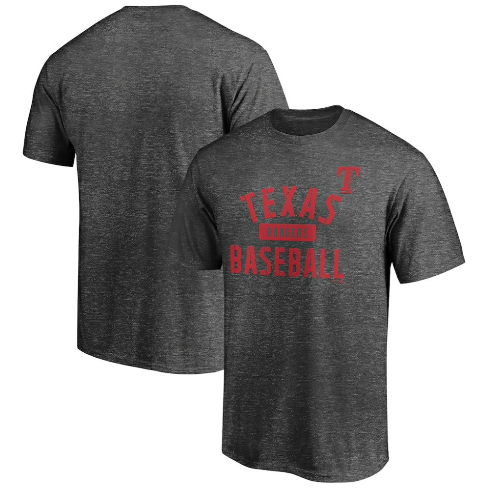Texas Rangers Team Primary Pill T-Shirt - Charcoal T-shirts