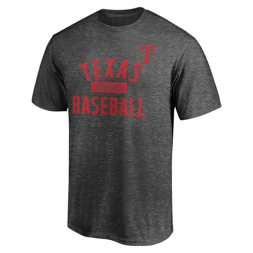 Texas Rangers Team Primary Pill T-Shirt - Charcoal T-shirts